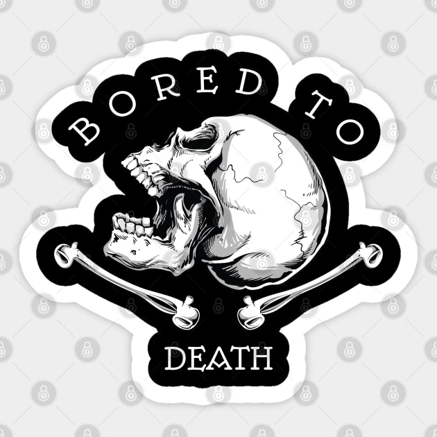 Bored to Death Sticker by TipsyCurator